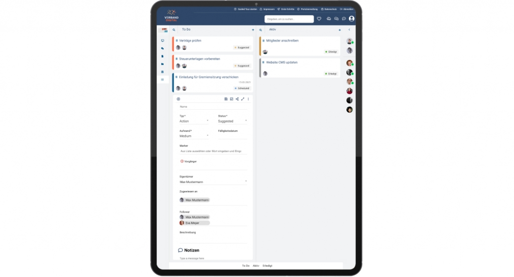 To-do-Listen erleichtern die Zusammenarbeit bei der Arbeitskreis- und Gremienarbeit